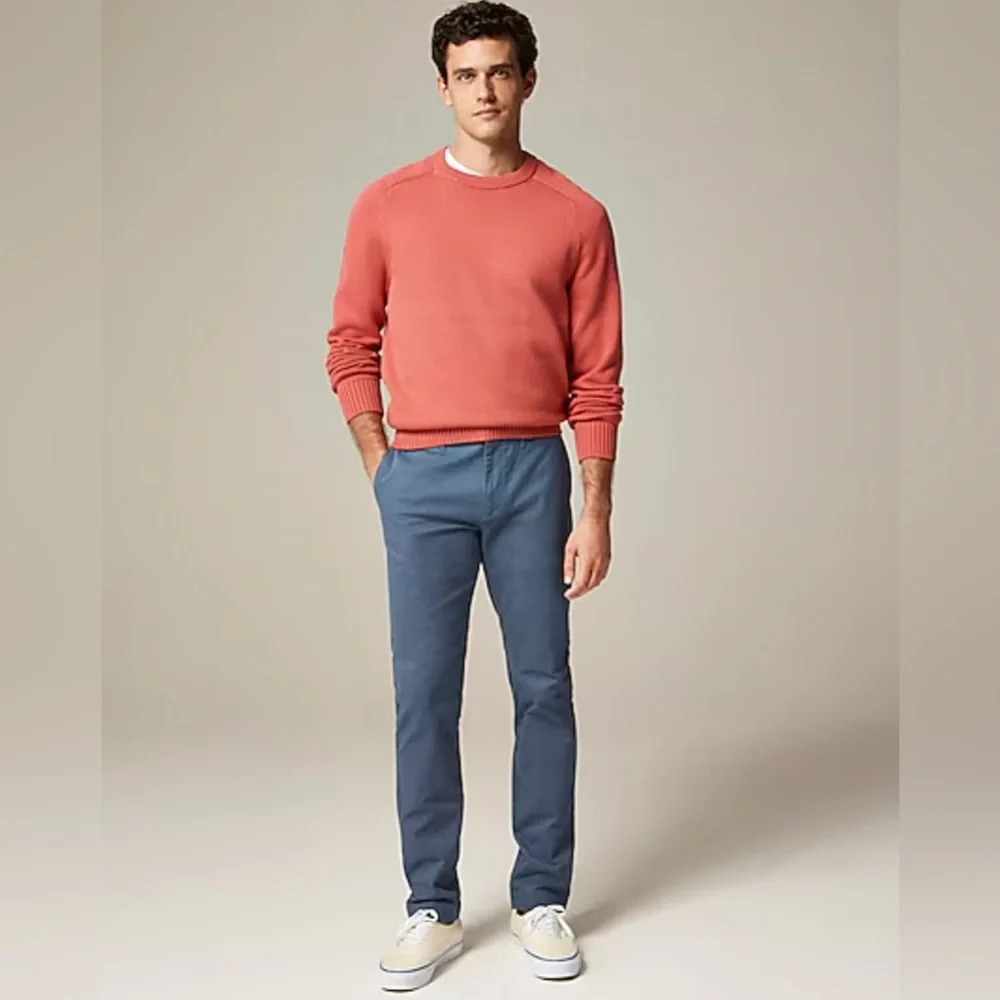J. Crew - Slim Fit Cotton Chino Trouser Pant in Overcast Blue - Size 31 x 32